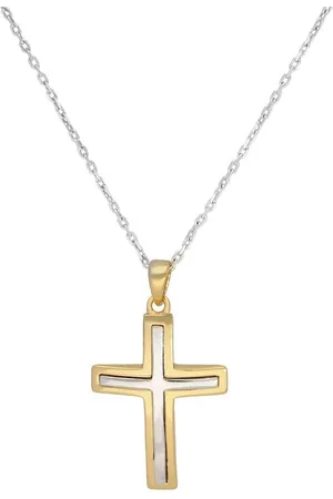 Firetti Ketting met hanger Sieraad cadeau zilver 925 halssieraad halsketting ankerkette kruis