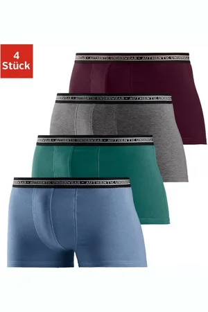 Authentic Underwear Boxershort voor heren zwarte weefband met logo-opschrift (set, 4 stuks)