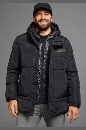 Bruno Banani Winterjack warm materiaal, hoge kraag, verstelbare capuchon