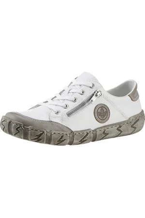 Rieker Sneakers met decoratieve rits, vrijetijdsschoen, lage schoen, veterschoen
