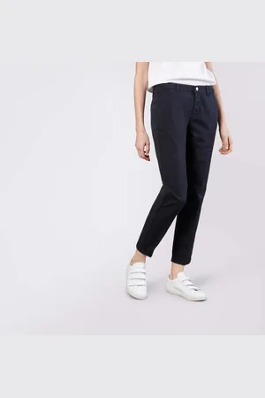 Mac Chino turn up met subtiele glans, elegant en sportief tegelijk