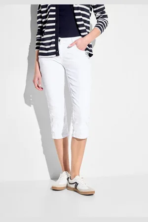 CECIL 3/4 jeans Stijl Scarlett met decoratieve naden