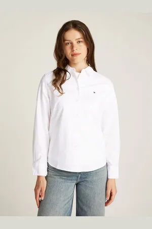 Tommy Hilfiger Overhemdblouse STRETCH OXFORD REGULAR SHIRT
