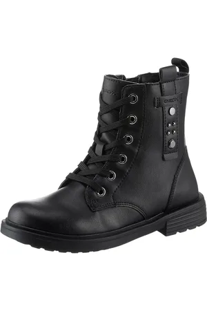Geox Veterschoenen J ECLAIR GIRL M Bikerboots, winterlaarzen, laarzen met modieuze blokhak