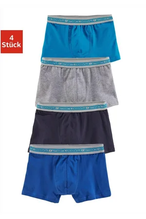 AUTHENTIC LE JOGGER Boxershort voor jongens in klassieke pasvorm met weefband (set, 4 stuks)