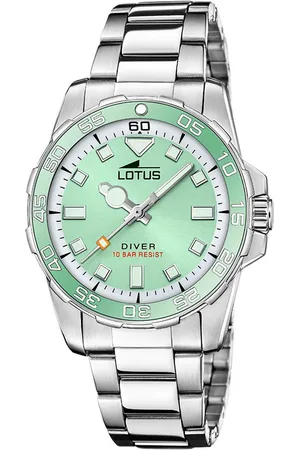 Lotus Kwartshorloge Polshorloge, dameshorloge, roestvrijstalen armband, tot 10 bar waterdicht