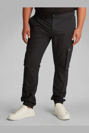 Calvin Klein Cargobroek PLUS SKINNY CARGO in grote maten, logo-patch