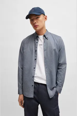 HUGO BOSS Businessoverhemd Rickert_M met button-downkraag