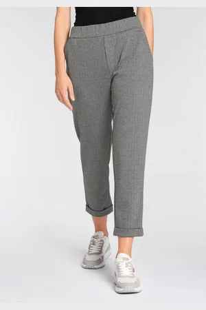 Herrlicher Jerseybroek HESTER met fijn visgraatpatroon