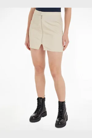Tommy Hilfiger Minirok TJW STRUCTURED CARGO MINI SKIRT Webrok in gestructureerde kwaliteit, cargo vorm
