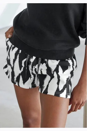 French Connection Sweatshort Korte broek met alloverprint, loungewear (1-delig)