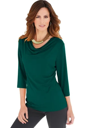 Classic Inspirationen Shirt met cascadehals Shirt (1-delig)
