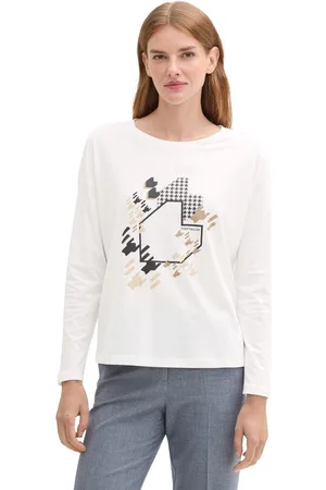 TOM TAILOR Shirt met lange mouwen met frontprint