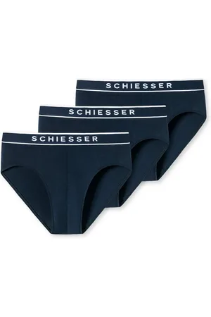 Schiesser Rio-slip "95/5" met sportieve webgummiband met contrasterend -logo (3 stuks)