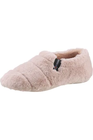 Verbenas Pluchen pantoffels in behaaglijk zachte look