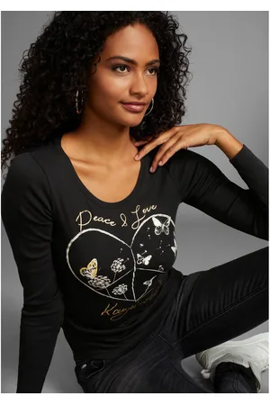 KangaROOS Shirt met lange mouwen met hartprint