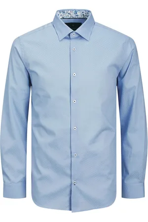JACK & JONES Overhemd met lange mouwen JPRBLABARNES DETAIL DOBBY L/S SHIRT LN