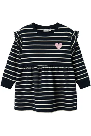 NAME IT Mini-jurk NMFTORINA NREG SWE DRESS BRU PB