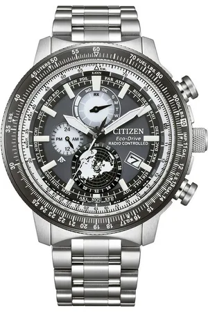 Citizen Multifunctioneel radiografisch horloge Promaster Geo Trekker Horloge, solar, herenhorloge, stalen band, analoog