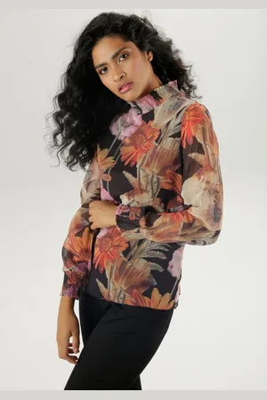 Aniston Chiffon blouse met een romantische bloemenprint