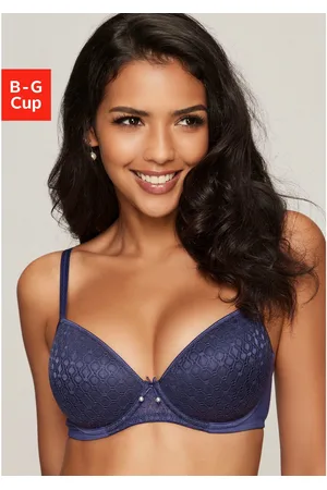 Lascana Bh met steuncups met kant over naadloze cups, op de modellerende beugel, dessous