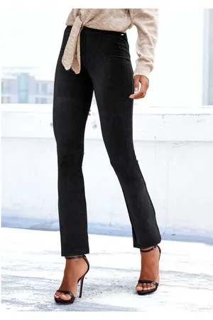 Lascana Jazzpants uit zacht materiaal in cordlook, loungewear
