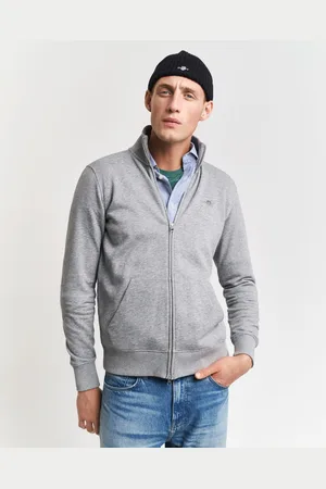 GANT Sweatvest REG SHIELD FULL ZIP SWEAT met logoborduursel op borsthoogte