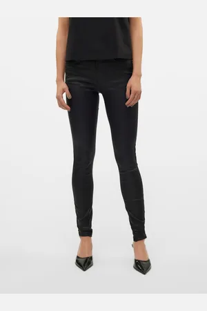 VERO MODA Skinny fit jeans VMFLASH MR SKINNY COATED PANTS NOOS
