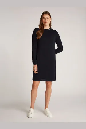 Calvin Klein Maxi-jurk SMOOTH YARN SWEATER DRESS