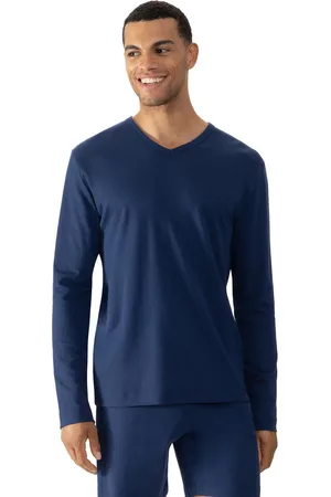 Mey Shirt met lange mouwen SOLID NIGHT T-shirt van interlock-jersey