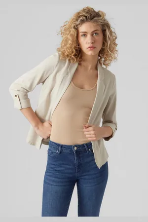 VERO MODA Korte blazer VMJESMILO 3/4 LOOSE BLAZER WVN GA NOOS