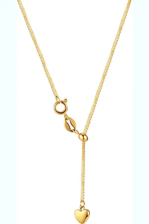 Firetti Ketting in Y-model Sieraden cadeau roestvrijstalen halssieraden halsketting ankerkette hart