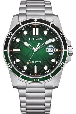 Citizen Solarhorloge AW1810-85L Horloge, herenhorloge, roestvrijstalen band, tot 10 bar waterdicht, datum