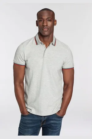 Bruno Banani Poloshirt Korte mouwen, smal gesneden, colourblocking-uitstraling