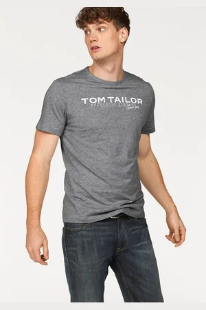TOM TAILOR Shirt met ronde hals met logoprint