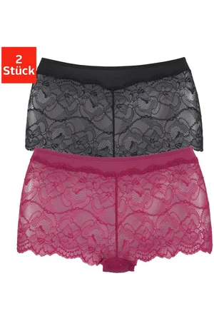 vivance collection Hipster zachte microvezel manchetten en delicate kant (2 stuks, Set van 2)