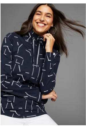 DELMAO Sweatvest met print all-over - nieuwe collectie