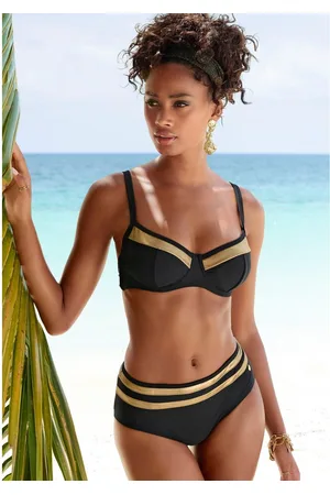 Lascana Bikinitop met beugels Elodie met trendy materiaalelement