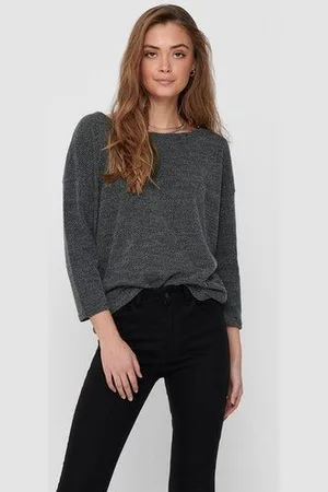 ONLY Shirt met 3/4-mouwen ONLALBA 3/4 TOP JRS NOOS