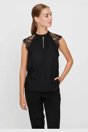 VERO MODA Kanten top VMMILLA SL LACE TEE