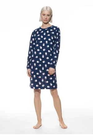 Mey Nachthemd SCRIBBLED DOTS met all-over stippenprint