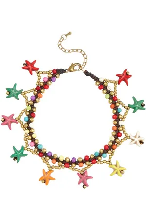 Lascana Enkelkettinkje met hanger Vrolijke zeester motieven Zeester hanger, enkelband-armband, enkelband met hanger
