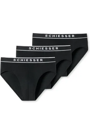 Schiesser Rio-slip "95/5" met sportieve webgummiband met contrasterend -logo (3 stuks)