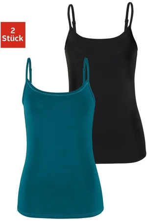 vivance collection Top met spaghettibandjes Met verstelbare schouderbanden (Set van 2)