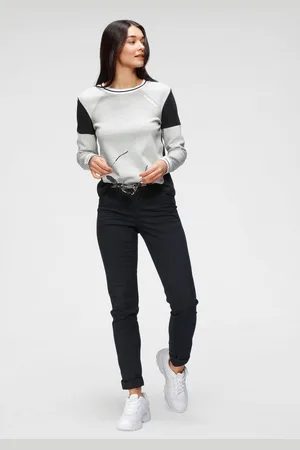 KangaROOS Chino in smal model, met koord te strikken (set, 2-delig, Met riem)