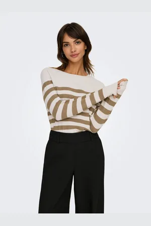 ONLY Trui met ronde hals ONLAMA LIFE LS RAGLAN O-NECK CC KNT