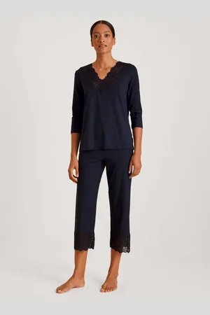 Calida Pyjama Elegant Dreams met schattige kantafwerking (2-delig)