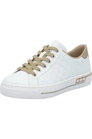Rieker Plateausneakers harmonieuze contrastdetails, vrijetijdsschoen, lage schoen, veterschoen