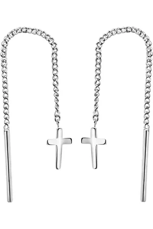 Firetti Paar oorhangers Sieraad cadeau 925 oorbellen kruis