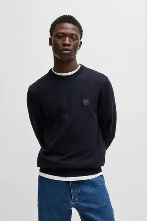 HUGO BOSS Gebreide trui Kanovano_S 1026 met een ronde hals